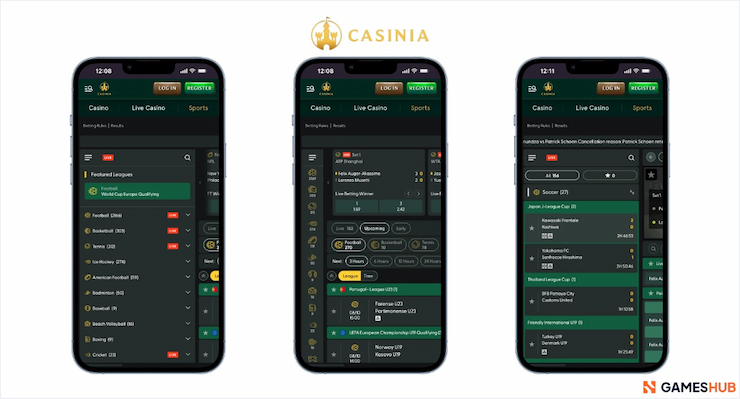 Mobile play at Casinia, one of our top Qatar betting sites
