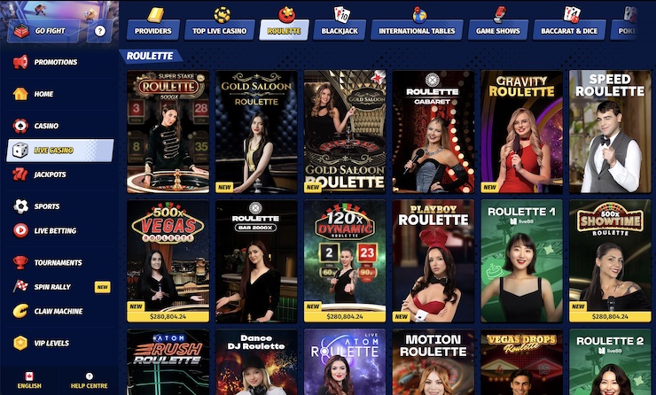 Live Dealer Roulette at BigClash Casino