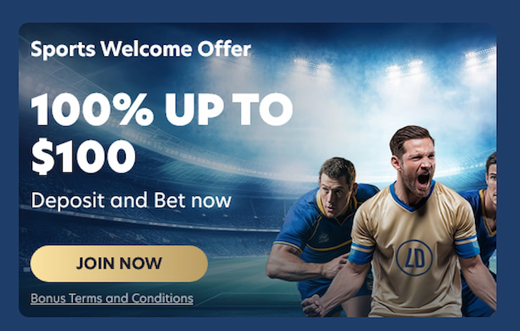 An image of Lucky Dreams' sports welcome bonus, explored in our LuckyDreams casino review