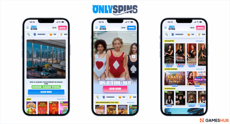 Overview of the OnlySpins app, a prime place to enjoy free spins bonuses