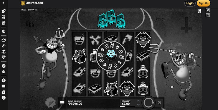 Our reviewer wins a multiplier bonus on SixSixSix at Lucky Block