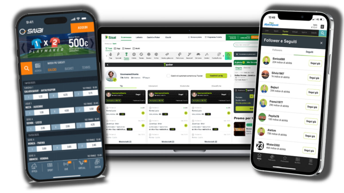 Flutter's brands in Italy