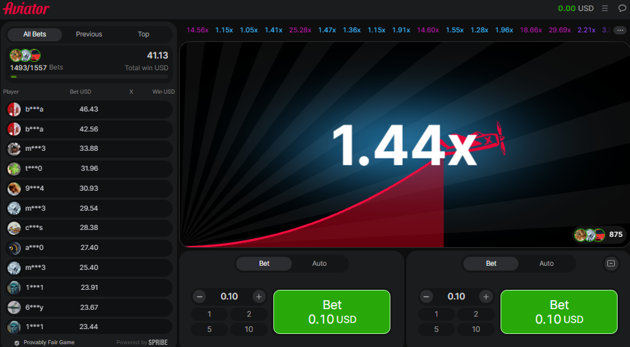 A preview of the Aviator crash game at Coin Casino A preview of the Aviator crash game at Coin Casino