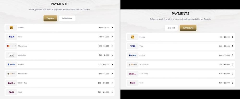 Tooniebet Deposit Withdrawal Payment Methods