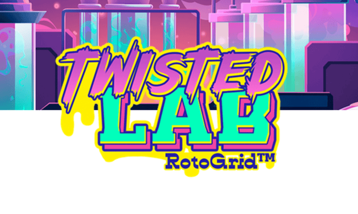 The logo for Hacksaw Gaming's Twisted Lab slot game
