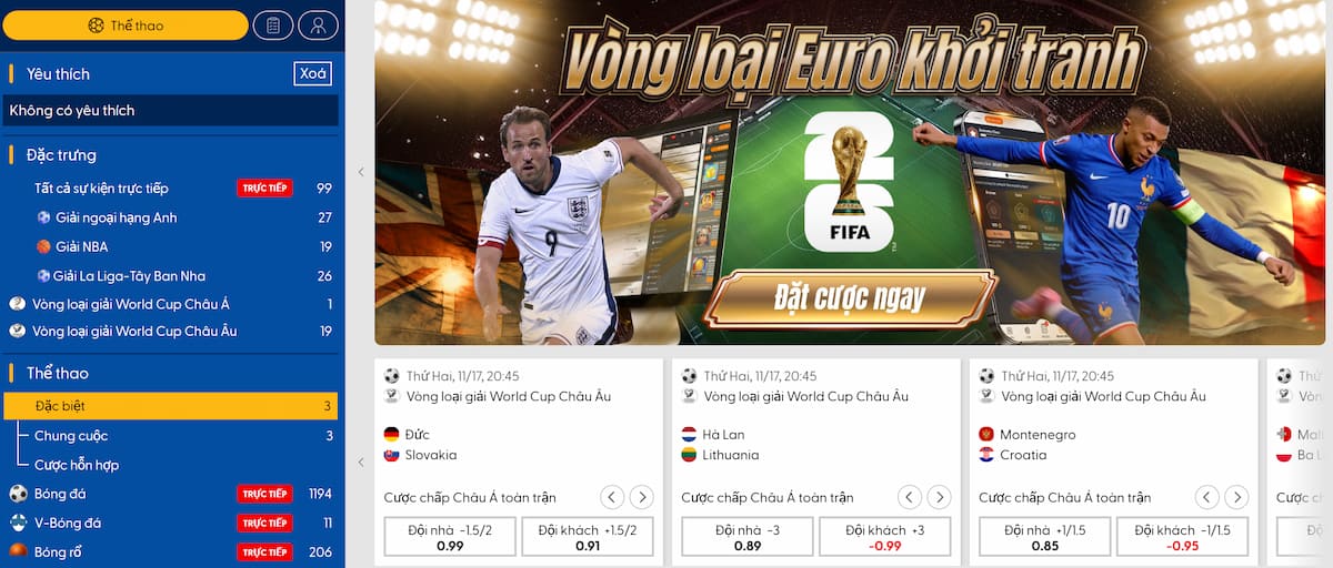 Tỷ lệ cược đa dạng và cạnh tranh