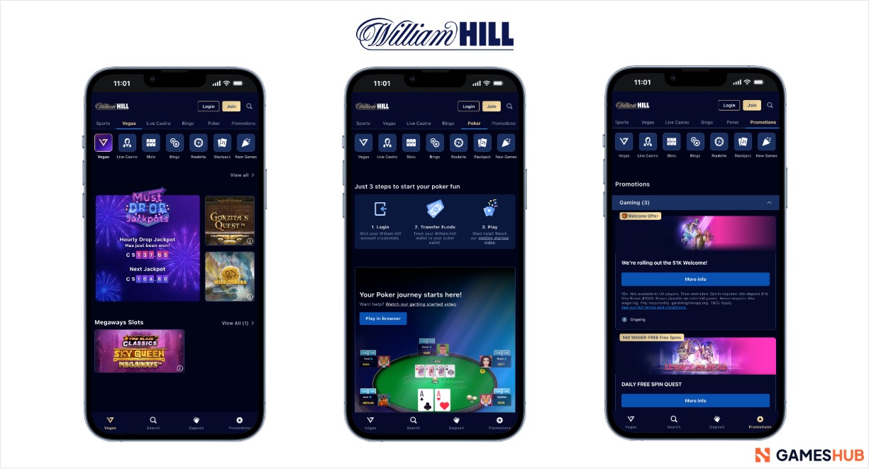 A look at the latest William Hill mobile casino promos