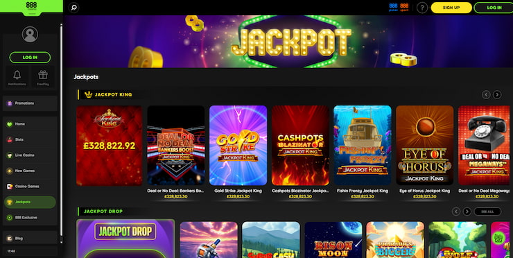 A quick look at 888 Casino's jackpot library of games that fans of slots sites UK can win millions on.