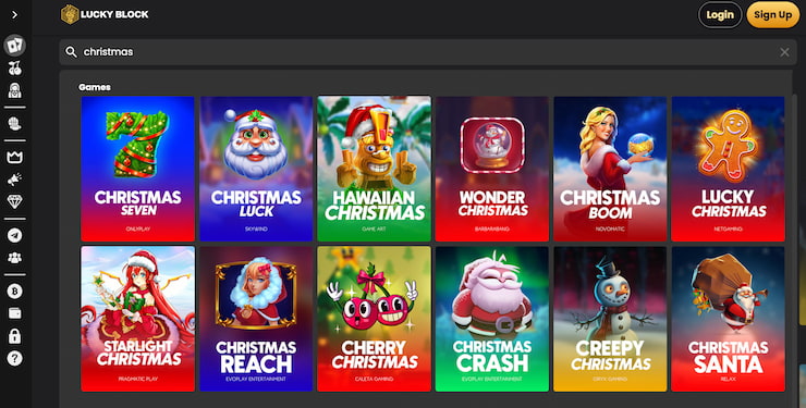 A look at some slots similar to Christmas Gold Digger at Lucky Block