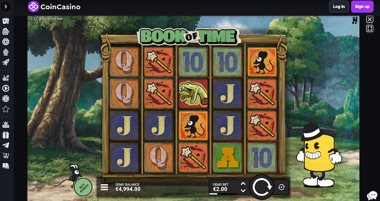 A look at the Book of Time slot and its performance at CoinCasino