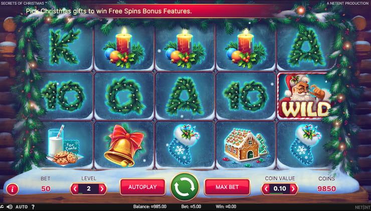 A look at the Secrets of Christmas slot by NetEnt