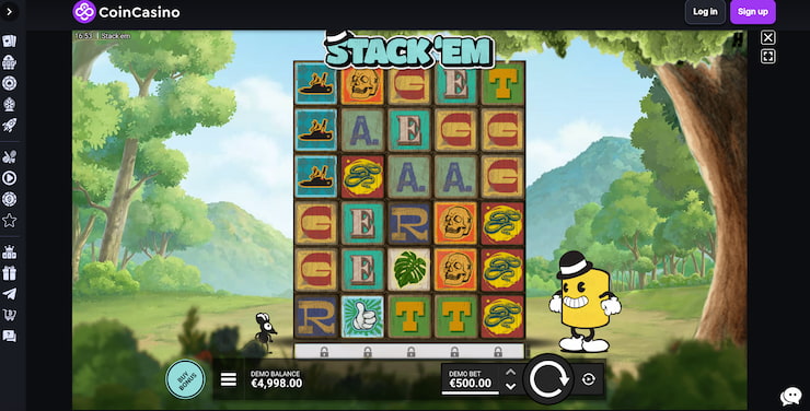 A look at the Stack'Em slot at CoinCasino
