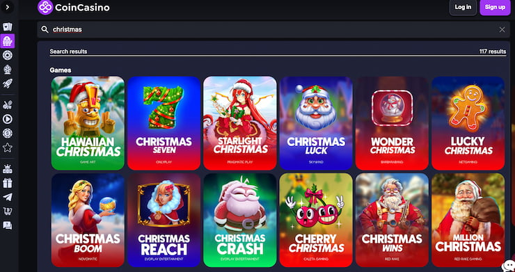 A selection of festive slots at CoinCasino which are similar to Xmas Spark