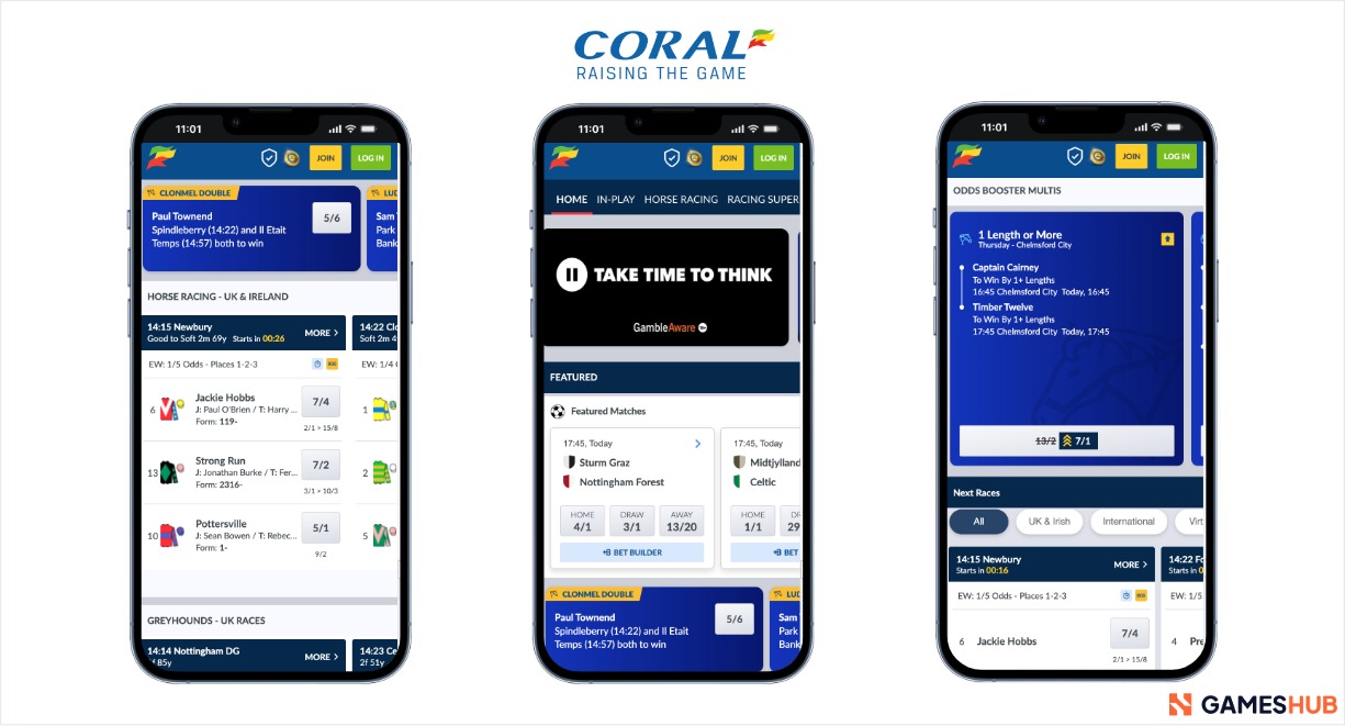 A look at the some non gamstop sports betting markets at Coral Sports