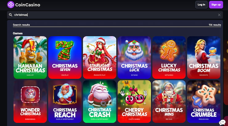 Festive games like Christmas Gold Digger at CoinCasino