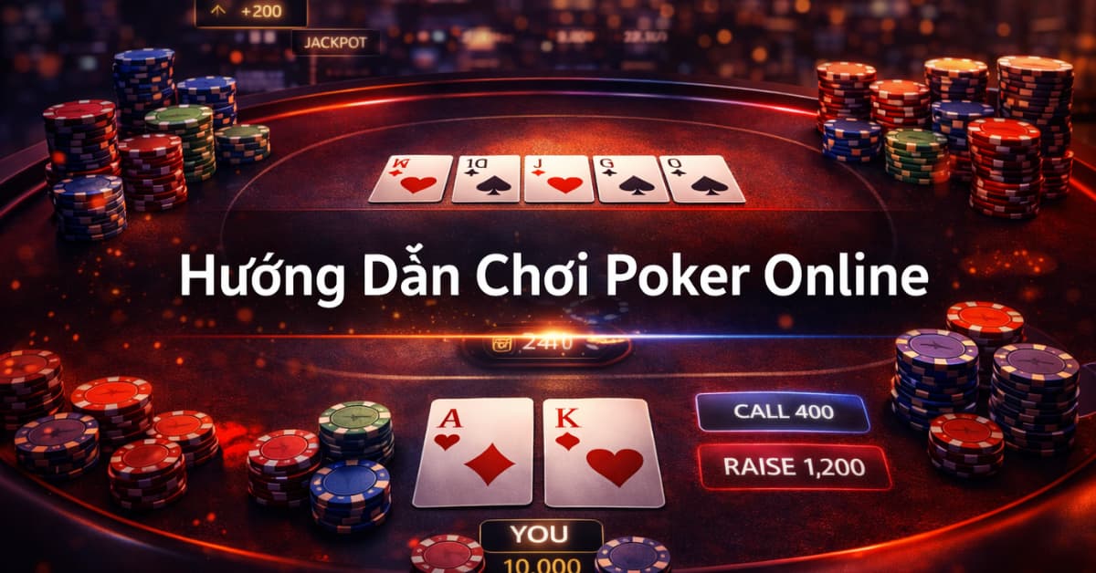 Hướng dẫn chơi Poker trực tuyến