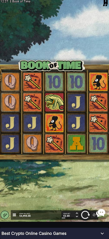 Our research tests out the CoinCasino mobile UX as part of her Book of Time slot review