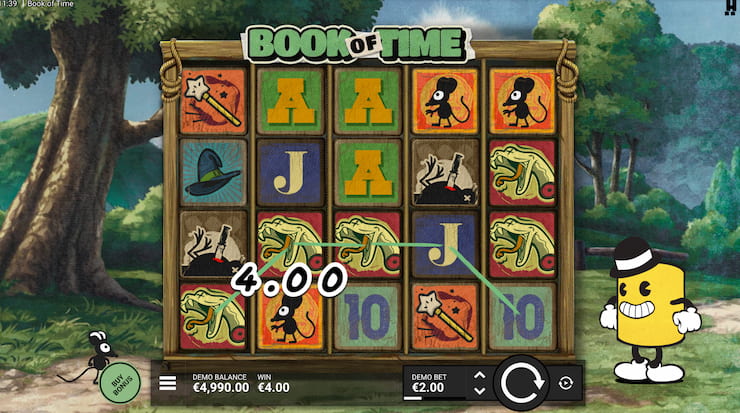 Our reviewer hits a lucky sequence during the Book of Time slot review