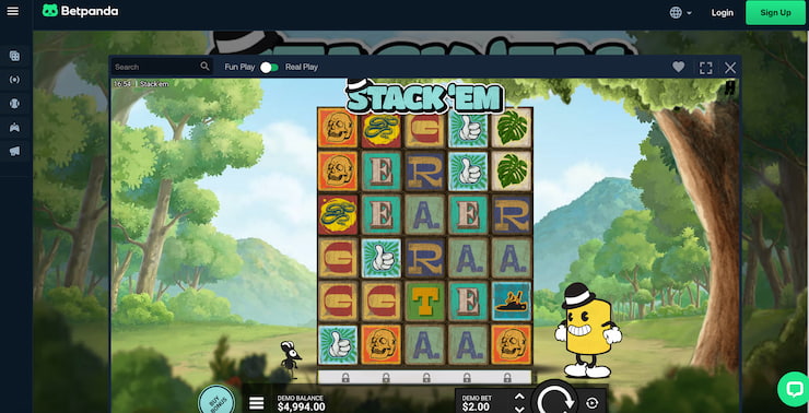 Our reviewer plays Stack'Em at Betpanda