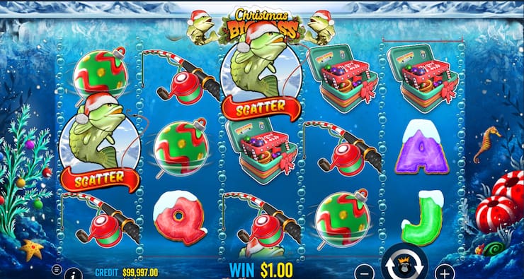 Our reviewer tests Big Bass Bonanza Christmas at Betpanda