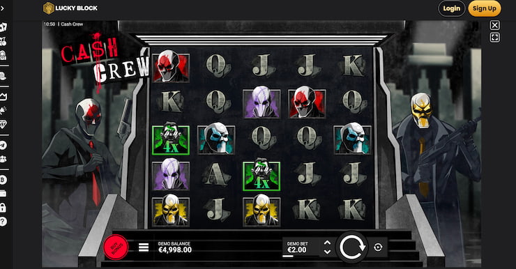 Our reviewer tests out Cash Crew slot at Lucky Block