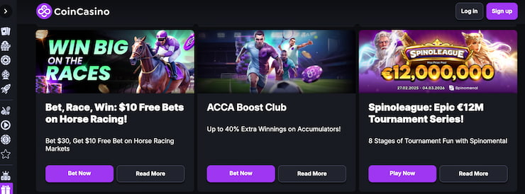 Promotions available for Malta sports betting fans at CoinCasino