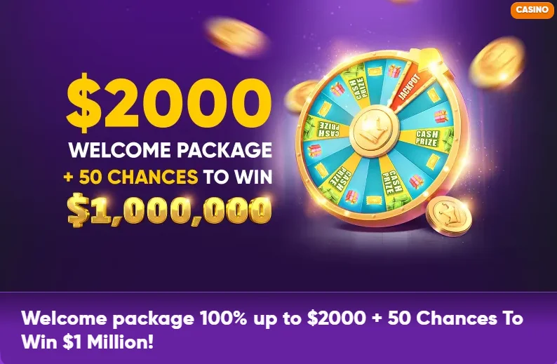 An image showing the casino welcome bonus at Kingmaker