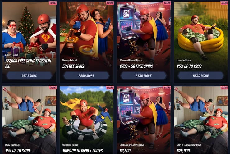 An image of additional casino promotions from our Vegas Hero review