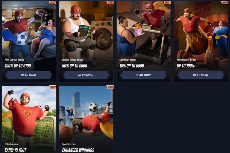 An image of sportsbook promotions from our Vegas Hero review