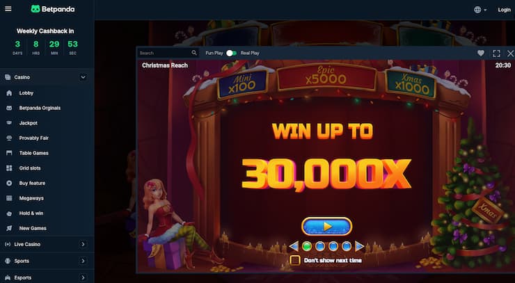 An image of Christmas Reach at Betpanda