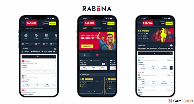 Mobile Shots of Rabona, one of the best sports betting apps in Canada