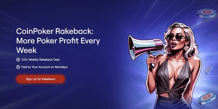 An image showing information on CoinPoker rakeback offers.