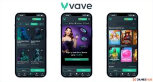 An image of Vave Casino on mobile, one of the best sites to play the Aloha Christmas slot