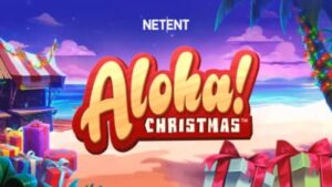 Main logo image for the Aloha Christmas slot