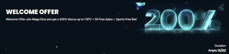 An overview of Megadice welcome bonus package for Aussie players.