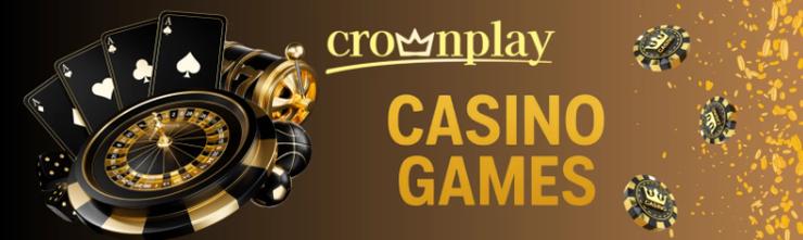 screenshot of CrownPlay's casino games banner