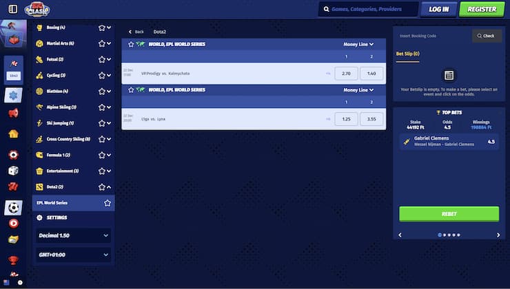 An overview of Dota 2 betting options at BigClash.
