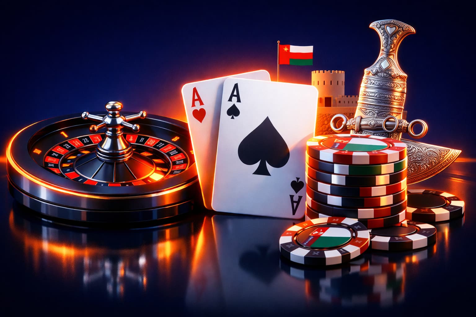 hero image depicting Oman online casinos
