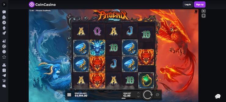 Slot machine Phoenix DuelReels on CoinCasino.