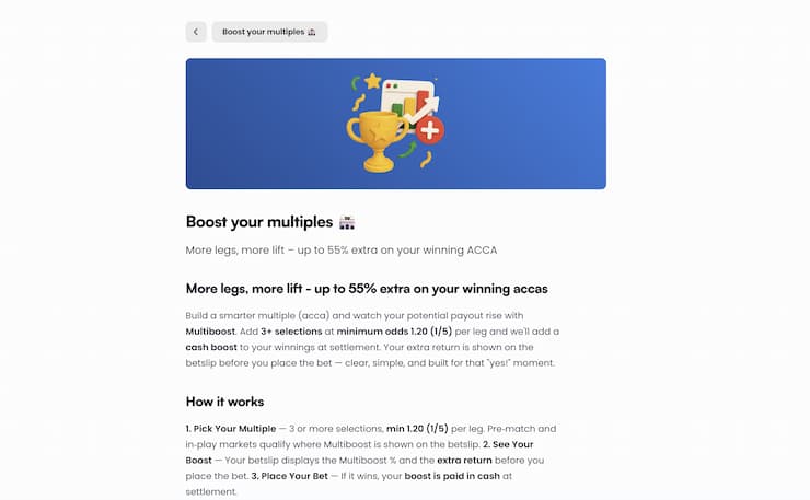 An overview of Instaspin sports bonus. 