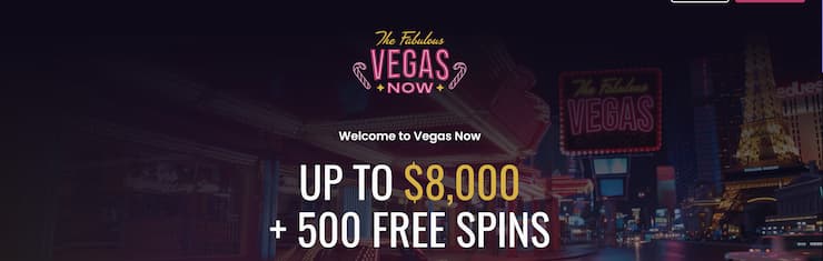 An overview of VegasNow Casino welcome bonus.