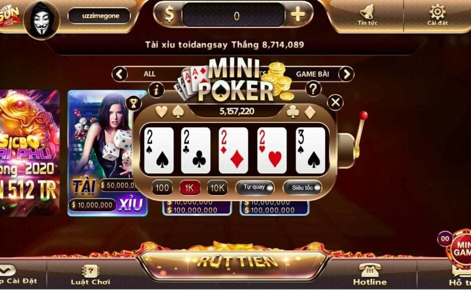 Chọn thời điểm chơi Mini Poker hợp lý