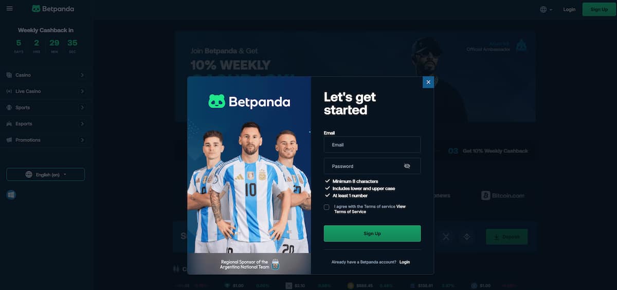 Creating an Account Crypto Casino