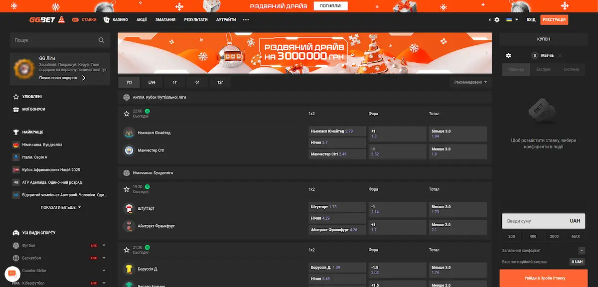 Букмекерська контора GGBET