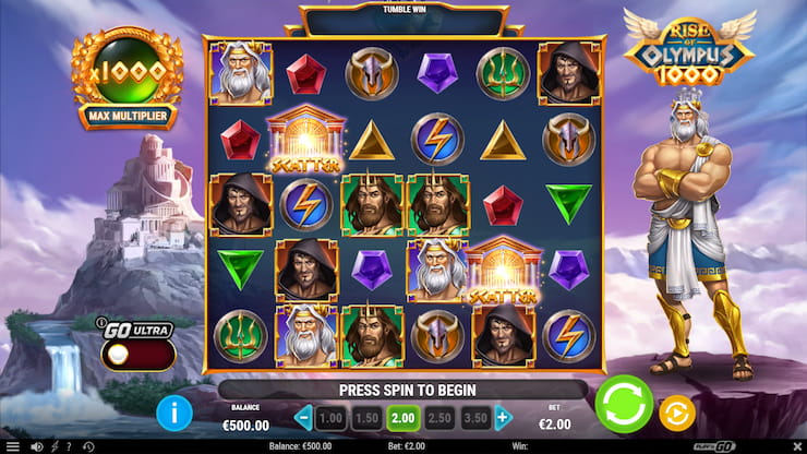 Rise of Olympus 1000 slot at Play'n GO casinos