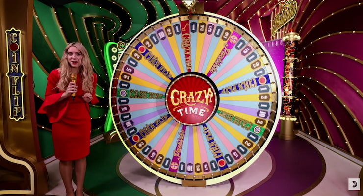 Evolution Gaming Casino best live game Crazy Time.