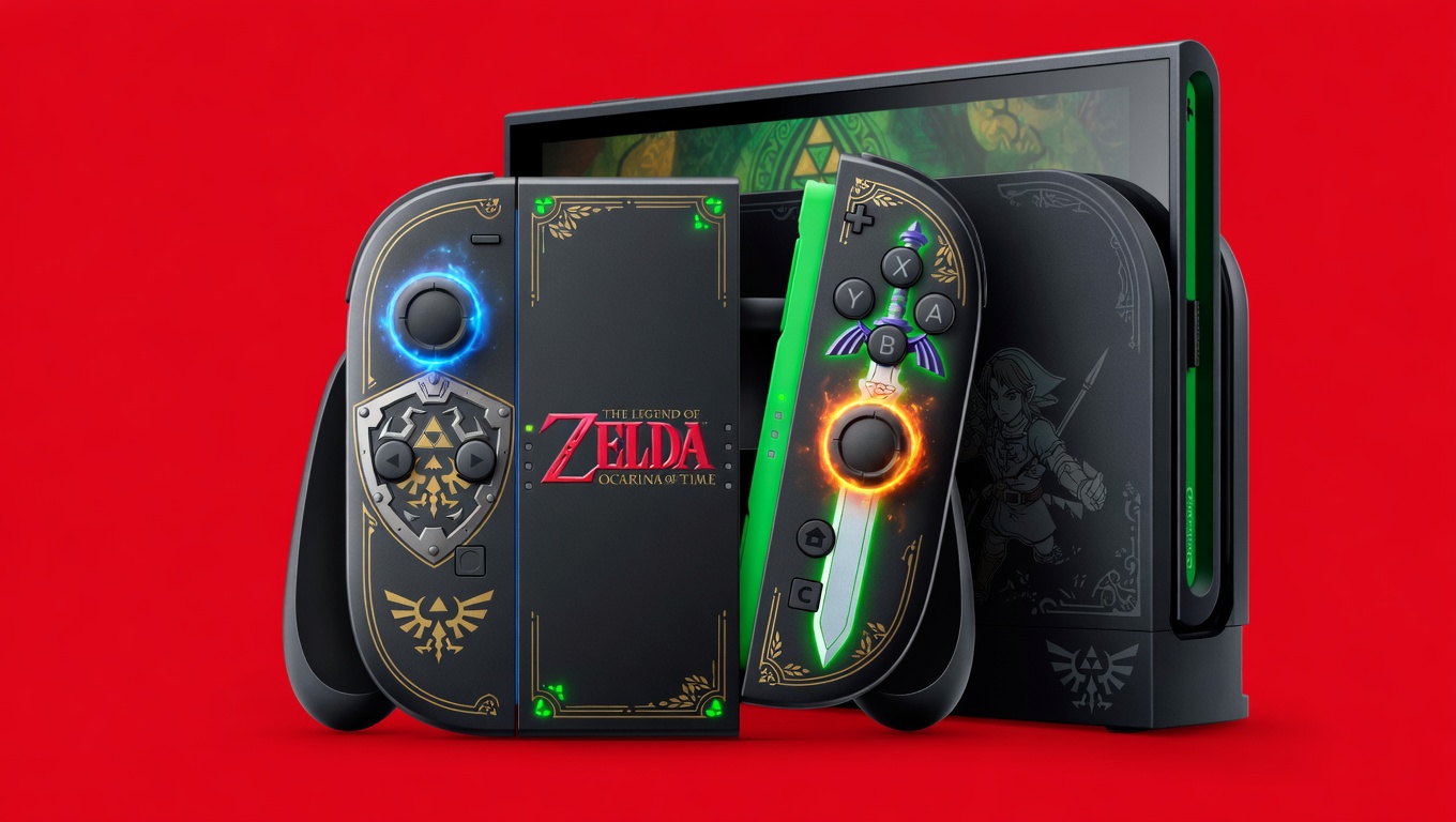 Zelda Ocarina of Time Remake Switch 2 Limited Edition Console