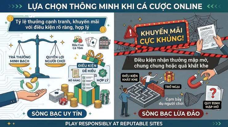 Tỷ lệ thưởng cạnh tranh, khuyến mãi với điều kiện rõ ràng, hợp lý