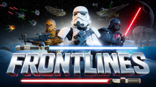 Image of Fortnite art themed Star Wars characters of Stormtroopers, rebel fighters and Darth Vadar.