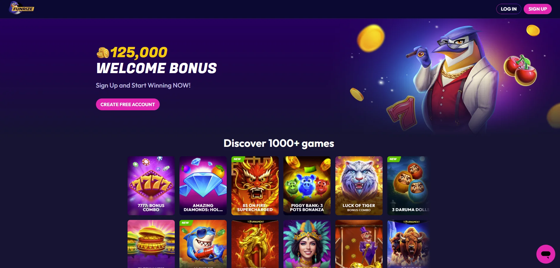 Funrzie casino welcome offer